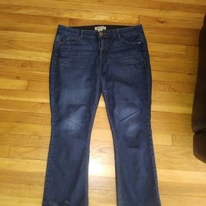 Size 16 bootcut blue jeans